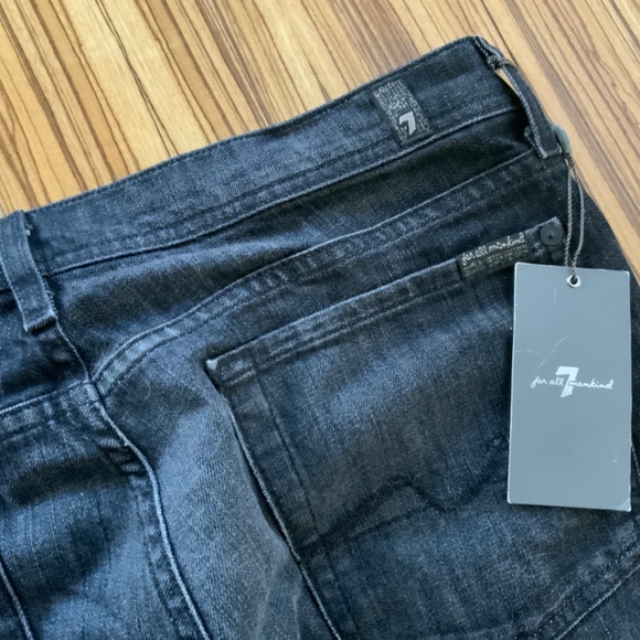 New pair of 7 for all mankind ladies jeans size 32 waist / 32 inseam - Picture 4 of 6